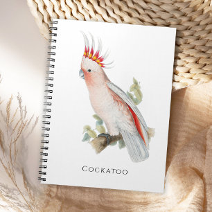 Cuaderno Cockatoo Vintage Bird Parrot Art