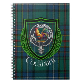 Cuaderno Cockburn Scottish Clan Tartan & Crest
