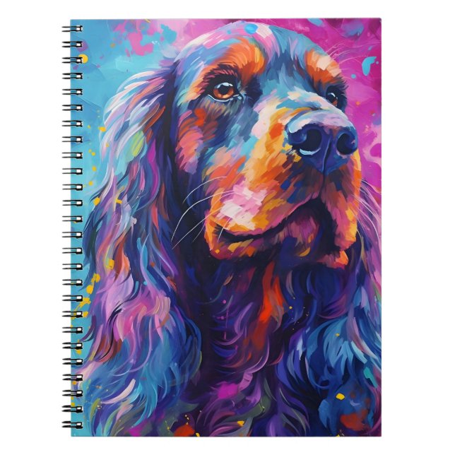 Cuaderno Cocker Spaniel colorido (Frente)