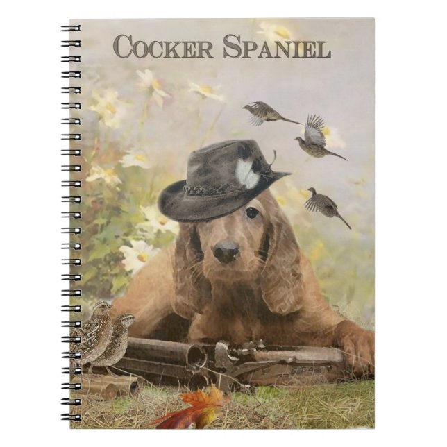 Cuaderno Cocker Spaniel inglés (Frente)