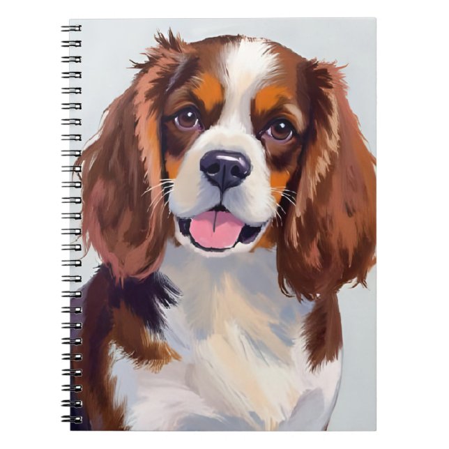 Cuaderno Cocker Spaniel | Pintura de mascota de perro (Frente)