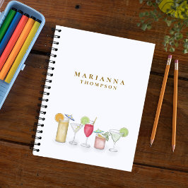 Cuaderno Cocktail acuático simple Bebe Personalizado elegan