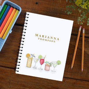 Cuaderno Cocktail acuático simple Bebe Personalizado elegan