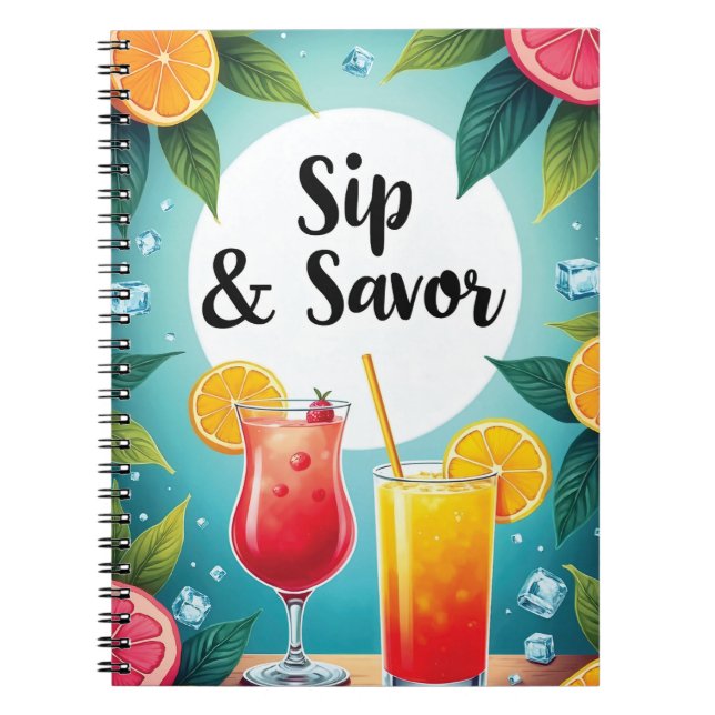 Cuaderno Cocktail and Drink Recipes (Frente)