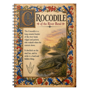 Cuaderno Cocodrilo, Arte de Bestiario Medieval