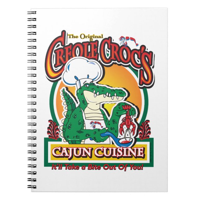 Cuaderno Cocodrilo Mardi Gras Cajun (Frente)