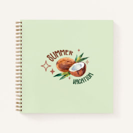 Cuaderno coconut minimal tropical aesthetic summer