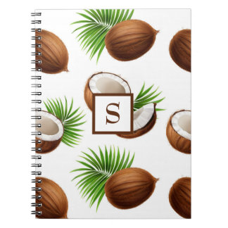 Cuaderno Cocos de Hawái Monograma Tropical