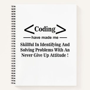Cuaderno Codificación Programador Desarrollador Programador