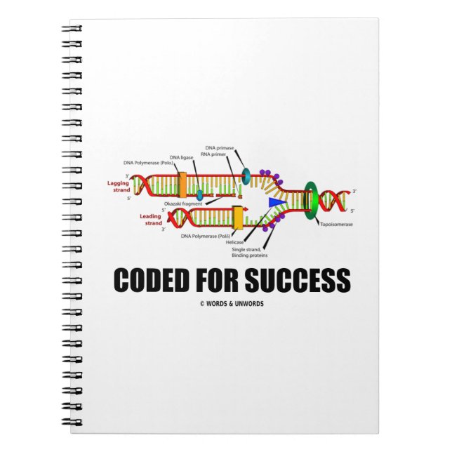 Cuaderno Codificado para el éxito (replicación del ADN) (Frente)