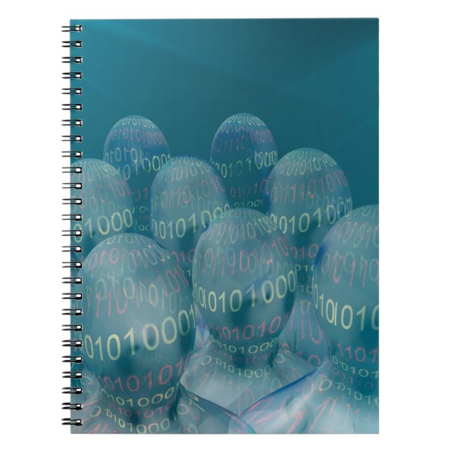 Cuaderno código binario, man y comunicaciones digitales. (Frente)