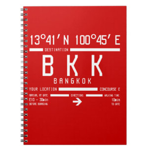 Cuaderno Código del aeropuerto internacional BKK IATA de