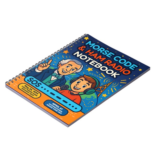 Cuaderno Código Morse SOS y Radioafición – Divertida Educac (Lado Izquierdo)