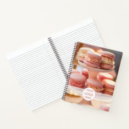 Cuaderno Código QR de foto de logotipo personalizado de pan
