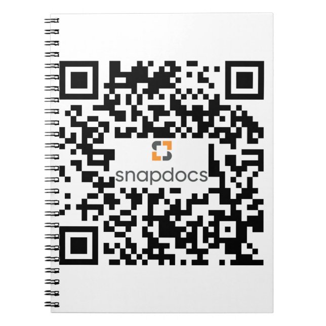 Cuaderno código qr de Snapdocs (Frente)