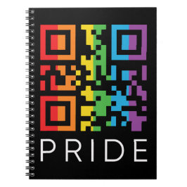Cuaderno Código QR del Arcoiris Orgullo LGBTQIA+