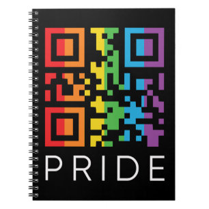 Cuaderno Código QR del Arcoiris Orgullo LGBTQIA+