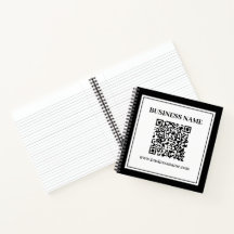 Código QR empresarial | Blanco y Negro