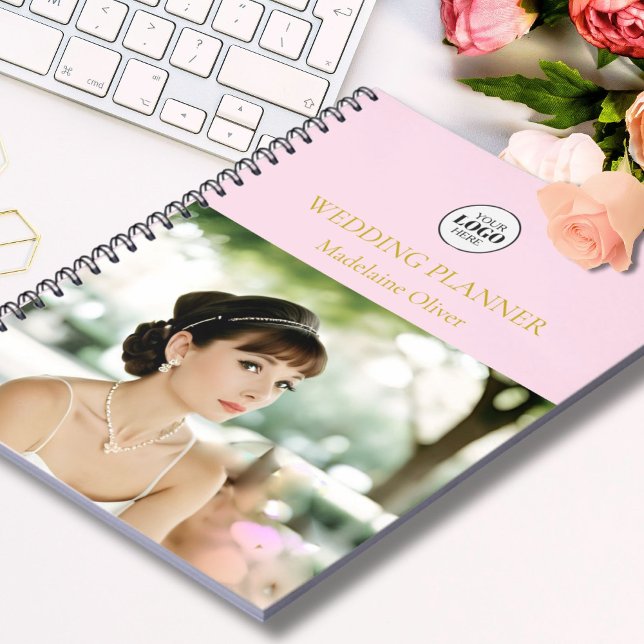 Cuaderno Código QR rosa de la foto del planificador de boda (Subido por el creador)