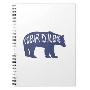 Cuaderno Coeur d'Alene Idaho Bear