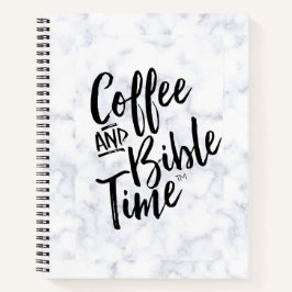 Cuaderno Coffee and Bible time Marble Journal
