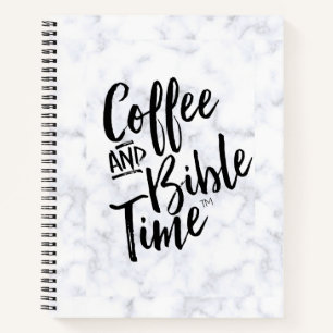 Cuaderno Coffee and Bible time Marble Journal