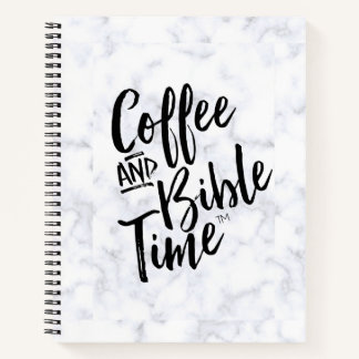 Cuaderno Coffee and Bible time Marble Journal