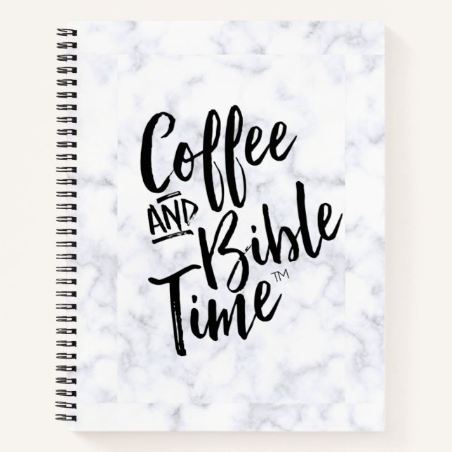 Cuaderno Coffee and Bible time Marble Journal (Anverso)