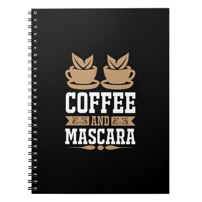 Cuaderno Coffee Art Coffee And Mascara (Frente)