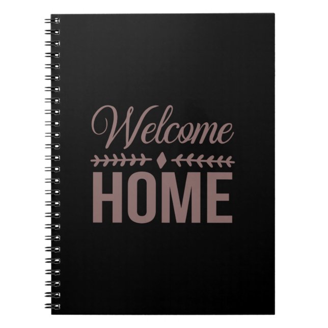 Cuaderno Coffee Art Welcome Home (Frente)