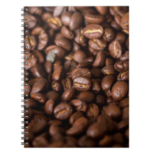 Cuaderno Coffee Beans Background abstract, aroma, fondo