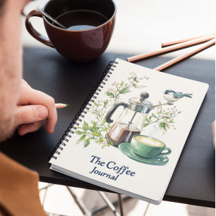 Cuaderno Coffee Beans Brewer Blend Method Coffee Journal