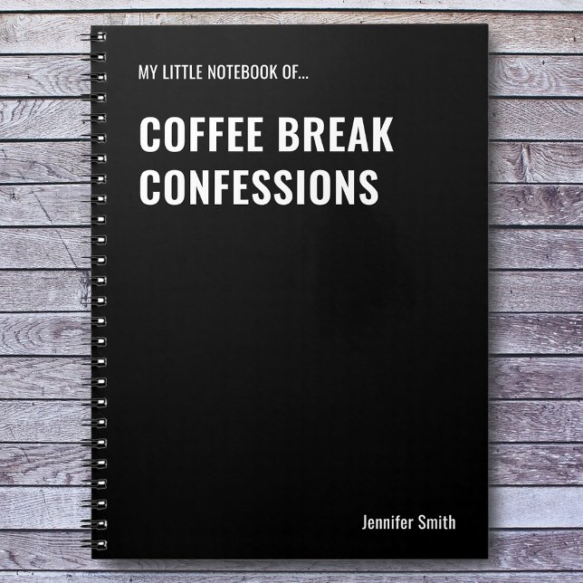 Cuaderno Coffee Break Confessions Funny Office (Subido por el creador)