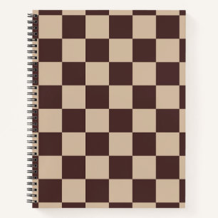 Cuaderno Coffee Brown Checkerboard