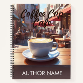 Cuaderno Coffee Cup Cafe Portátil Inspirador de la portadil