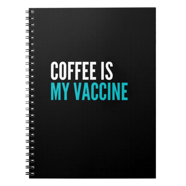 Cuaderno coffEe es mi vacuna (Frente)