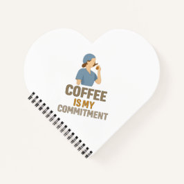 Cuaderno Coffee Is My Commitment Nurse Spiral Notebook 
