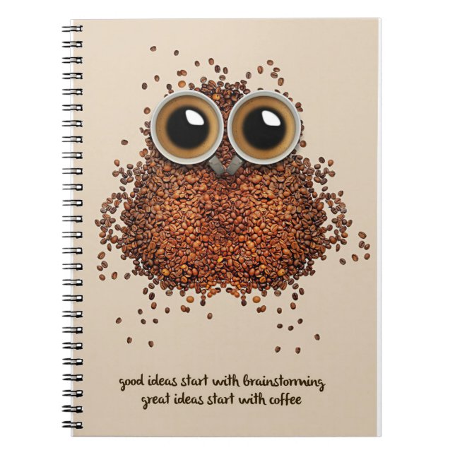 Cuaderno Coffee Lover Coffee Owl (Frente)