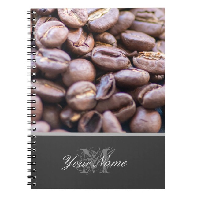 Cuaderno Coffee lovers monogram with tasty coffee beans! (Frente)