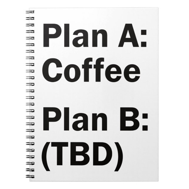 Cuaderno Coffee Plans (Frente)