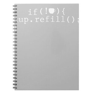Cuaderno Coffee Refill Smart Coding Software Engineer