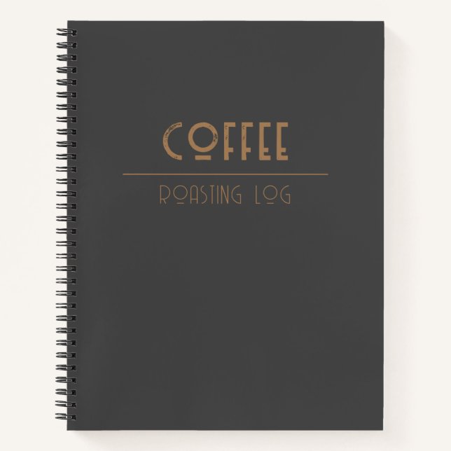 Cuaderno Coffee Roasting Log (Anverso)