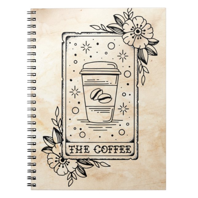 Cuaderno Coffee Tarot Card (Frente)