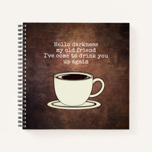 Cuaderno Coffee Vintage Lover Cita divertida