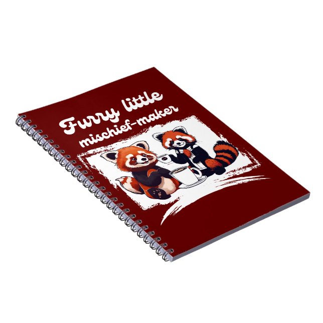 Cuaderno Coffee y Panda Red Panda (Lado Derecho)