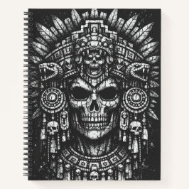 Cuaderno Cofia de cráneo azteca por BurnsInHell