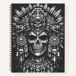 Cuaderno Cofia de cráneo azteca por BurnsInHell