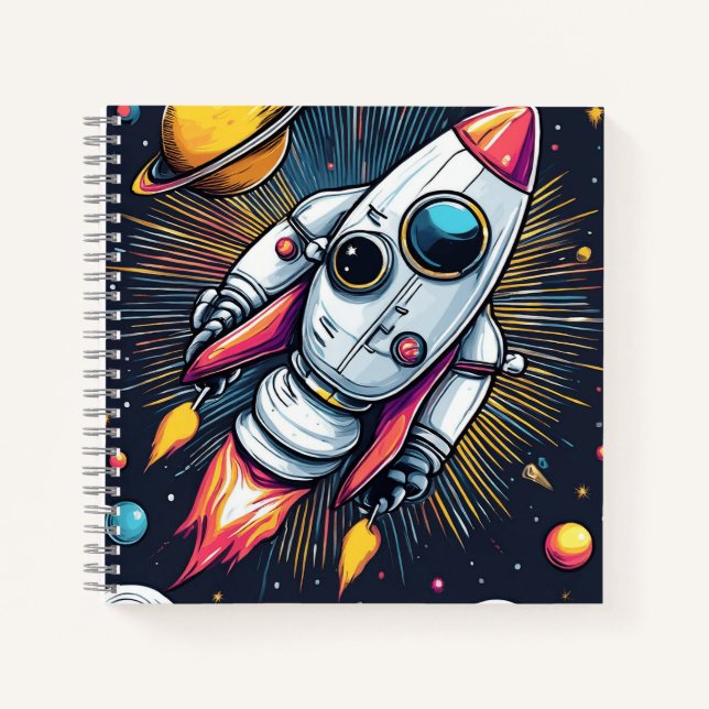 Cuaderno Cohetes a la estrella (Anverso)