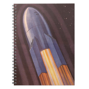 Cuaderno Cohetes de naves espaciales de ciencia ficción vin