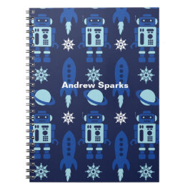 Cuaderno Cohetes, robots, aviones de la marina espacial